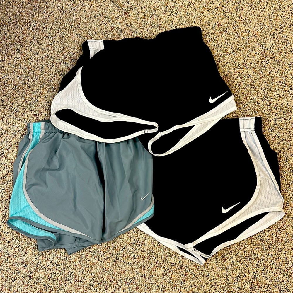 3 Pairs of Women’s Nike Dri Fit Shorts Size S - Picture 1 of 1